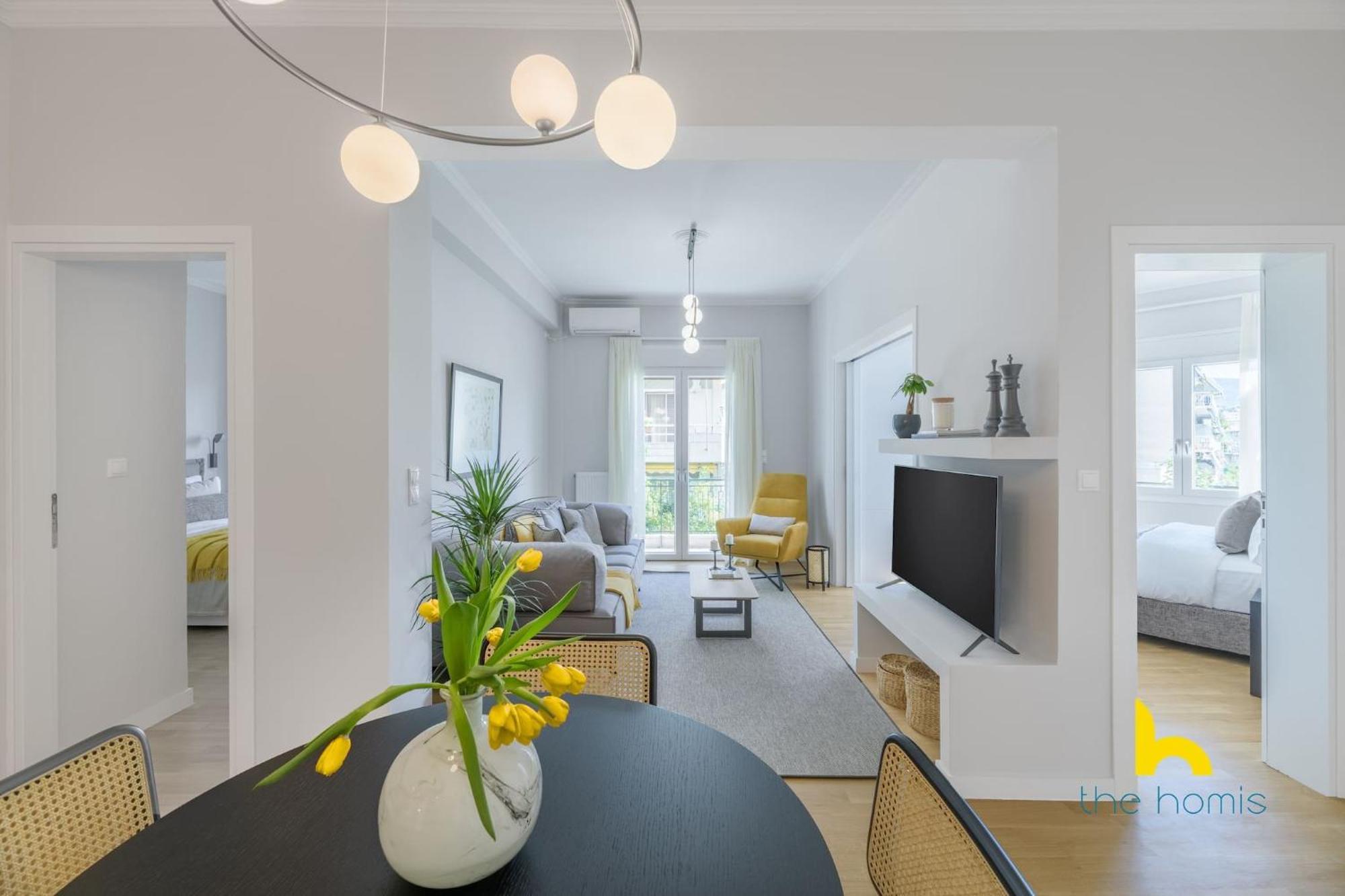 Sun-Splashed 2-Bdr Corner Apartment With Hillside Views! Athen Exterior foto